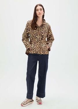 PARKA TÉCNICA CORTA CON CAPUCHA ESTAMPADO ANIMAL M