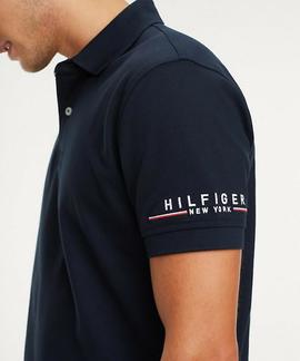 TOMMY LOGO REGULAR FIT POLO SKY CAPTAIN