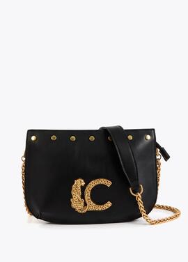 BANDOLERA LC ANIMAL TACHAS COLOR NEGRO