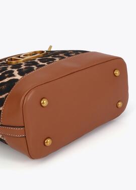 MINI CAPAZO LEOPARDO Y EFECTO PIEL MARRÓN
