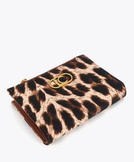 MONEDERO ANIMAL PRINT MARRÓN Y NEGRO