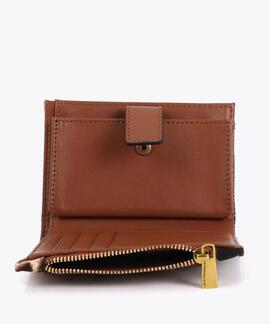 MONEDERO ANIMAL PRINT MARRÓN Y NEGRO