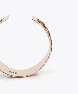 BRAZALETE COMBINADO METAL Y ANIMAL PRINT