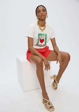 CAMISETA LOVE LOLA JOYAS COLOR BLANCO