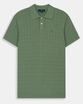 POLO CABLE KNIT GARDEN GREEN