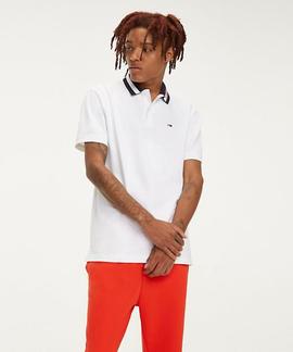 TJM TIPPED COLLAR POLO REGULAR FIT CLASSIC WHITE