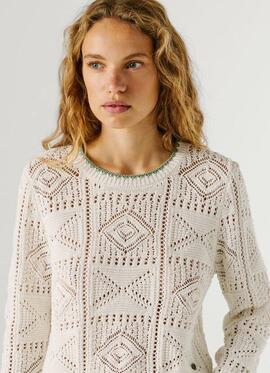 JERSEY CALADO KAS SWEATER 807 ANTIQUE WHITE