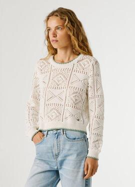 JERSEY CALADO KAS SWEATER 807 ANTIQUE WHITE
