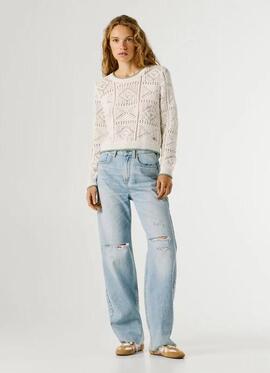 JERSEY CALADO KAS SWEATER 807 ANTIQUE WHITE