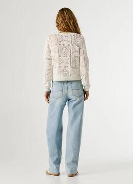 JERSEY CALADO KAS SWEATER 807 ANTIQUE WHITE