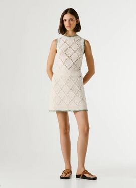 FALDA CALADA KAIRA SKIRT 807 ANTIQUE WHITE