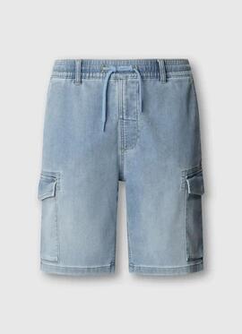 PANTALÓN VAQUERO CORTO GYMDIGO CARGO SHORT ALEX 2UG DENIM