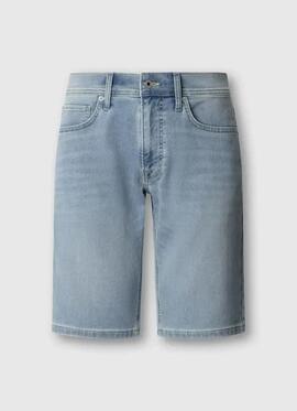 PANTALÓN VAQUERO CORTO TRACK SLIM GYMDIGO 2UG DENIN AZUL CLA