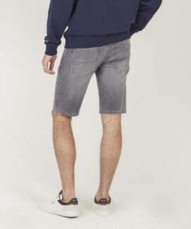 PANTALÓN VAQUERO CORTO TRACK SLIM GYMDIGO 8UG DENIM GRIS