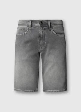 PANTALÓN VAQUERO CORTO TRACK SLIM GYMDIGO 8UG DENIM GRIS