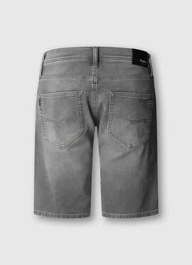 PANTALÓN VAQUERO CORTO TRACK SLIM GYMDIGO 8UG DENIM GRIS