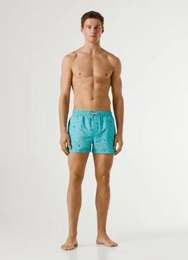 BAÑADOR SURF SWIMSHORT 517 LIGHT TURQUOISE BLUE