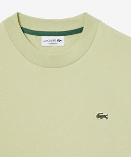 SUDADERA DE FELPA DE CORTE CLÁSICO VERDE CLARO