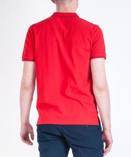 PIQUE POLO REGULAR FIT BRIGHT RED