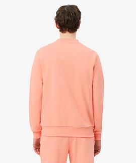 SUDADERA DE FELPA DE CORTE CLÁSICO ROSA