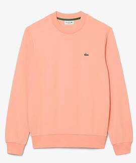 SUDADERA DE FELPA DE CORTE CLÁSICO ROSA