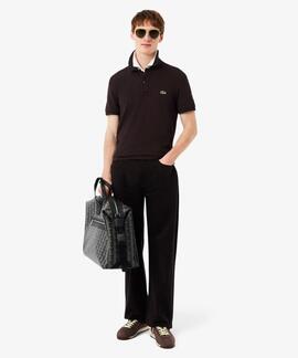 POLO LACOSTE SLIM FIT 3LA MARRÓN