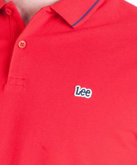 PIQUE POLO REGULAR FIT BRIGHT RED