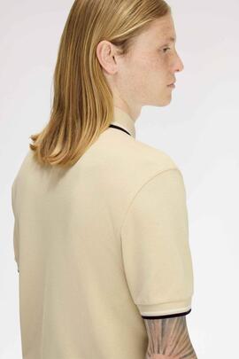 POLO TWIN TIPPED M3600 12B OUTMEAL / WHITE NINE /