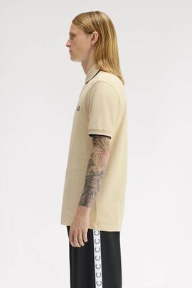 POLO TWIN TIPPED M3600 12B OUTMEAL / WHITE NINE /