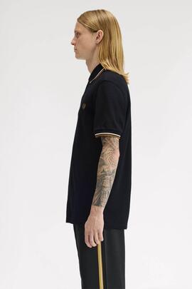 POLO TWIN TIPPED M3600 P69 BLACK / RAW / DARK CARAMEL