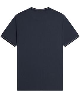 CAMISETA TWIN TIPPED M1588 01B DARK AIRFORCE / STOCKPORT BLU