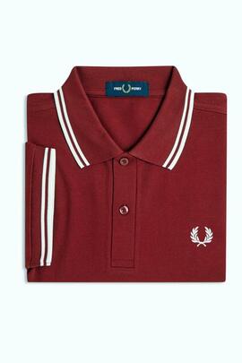 POLO TWIN TIPPED M3600 07B REDDISH BROWN / SNOW WHITE / SNOW