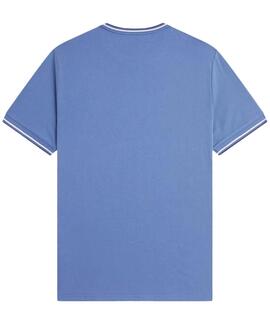 CAMISETA TWIN TIPPED M1588 89A BLUE AS / WHITE NIN