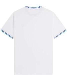 CAMISETA TWIN TIPPED M1588 94A SNOW WHITE / DEEP MINT GREEN