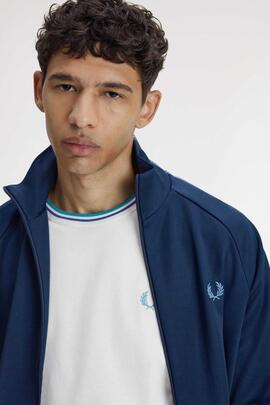 CAMISETA TWIN TIPPED M1588 94A SNOW WHITE / DEEP MINT GREEN