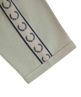 CAMISETA CONTRAST TAPE RINGER SEAGRASS /  NAVY