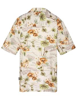 CAMISA MANGA CORTA HAWAIANA LIGERA SHCAPRI BEIGE OVERSEA