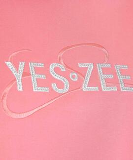 SUDADERA DE MUJER CON CAPUCHA Y LOGO STRASS COLOR