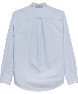 CAMISA DE OXFORD REGULAR FIT CON LOGO BORDADO SWEET BLUE