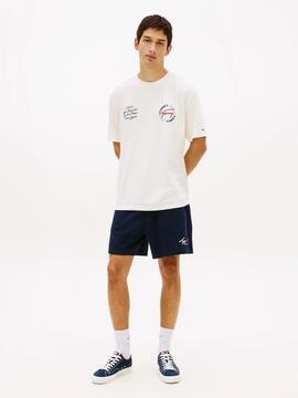 CAMISETA SIGNATURE CIRCLE RELAXED FIT LOGO DORSAL ANCIENT WH