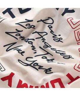 CAMISETA SIGNATURE CIRCLE RELAXED FIT LOGO DORSAL ANCIENT WH