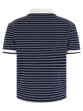 POLO NK ALPHONSINE STRIPED BLACKENED AND PURE