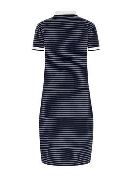 VESTIDO NK ALPHONSINE STRIPED BLACKENED AND PURE W