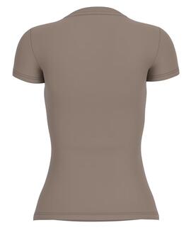 CAMISETA FLOWER TRIANGLE TEE SLIM FIT WALNUT SHELL