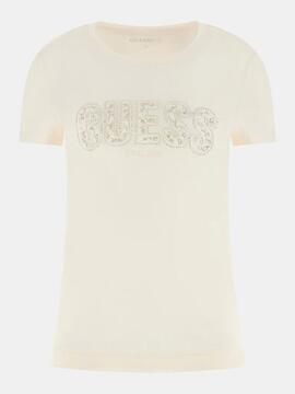 CAMISETA LOGO LACE TEE SLIM FIT CREAM WHITE