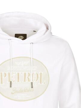 SUDADERA CON CAPUCHA TRAVEL REGULAR FIT BRILLANT WHITE