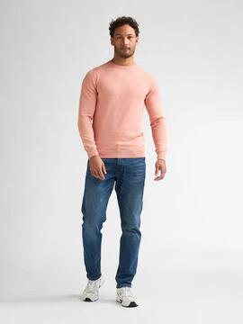JERSEY DE PUNTO CUELLO REDONDO REGULAR FIT LIGHT CORAL