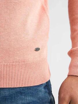 JERSEY DE PUNTO CUELLO REDONDO REGULAR FIT LIGHT CORAL