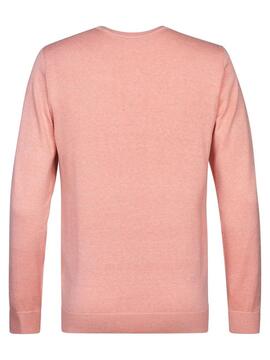 JERSEY DE PUNTO CUELLO REDONDO REGULAR FIT LIGHT CORAL