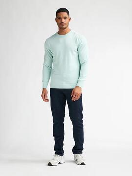 JERSEY DE PUNTO CUELLO REDONDO REGULAR FIT COOL MINT